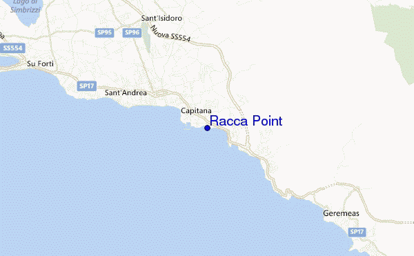 mapa de ubicación de Racca Point