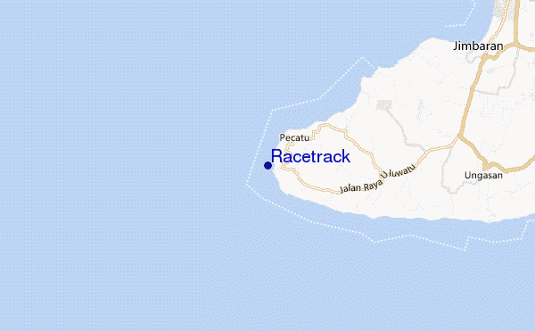 mapa de ubicación de Racetrack