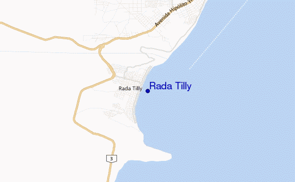 mapa de ubicación de Rada Tilly