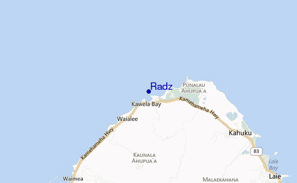 mapa de ubicación de Radz