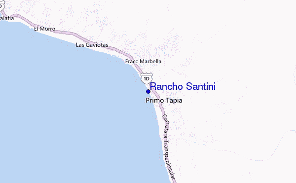 mapa de ubicación de Rancho Santini