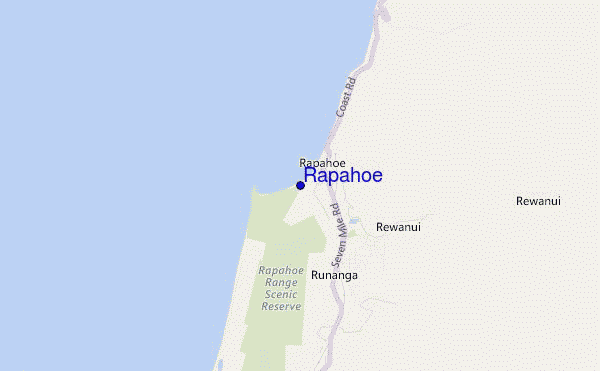 mapa de ubicación de Rapahoe