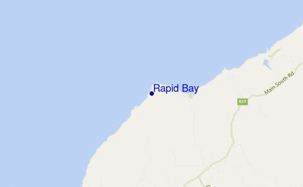 mapa de ubicación de Rapid Bay