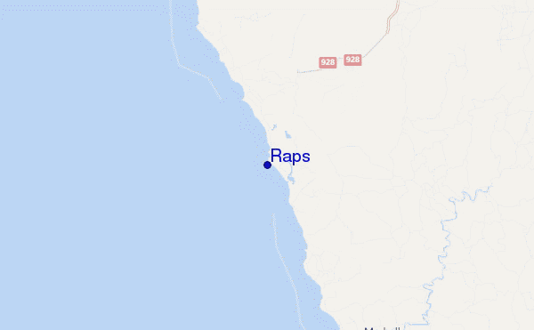 mapa de ubicación de Raps