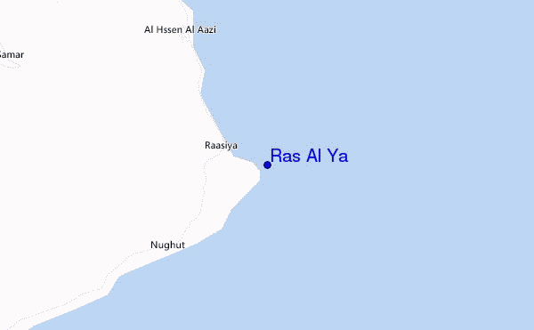 mapa de ubicación de Ras Al Ya