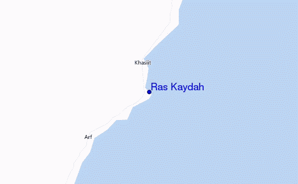 mapa de ubicación de Ras Kaydah