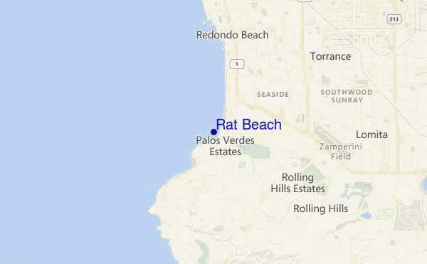mapa de ubicación de Rat Beach