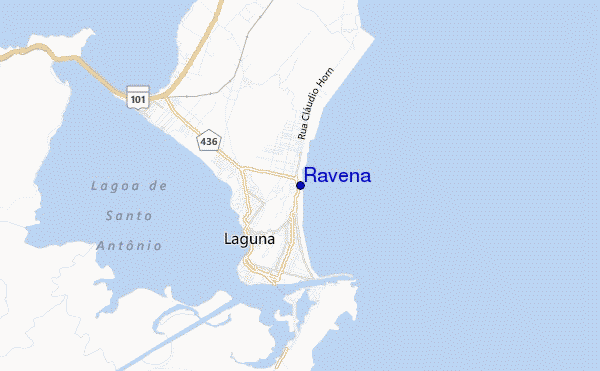 mapa de ubicación de Ravena
