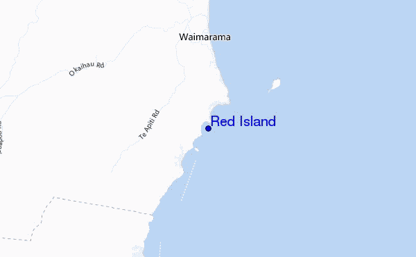 mapa de ubicación de Red Island