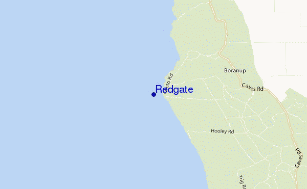 mapa de ubicación de Redgate