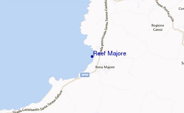 mapa de ubicación de Reef Majore