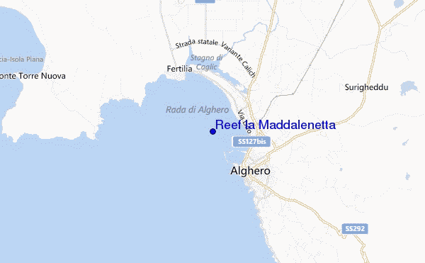 mapa de ubicación de Reef la Maddalenetta