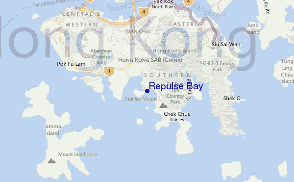 mapa de ubicación de Repulse Bay