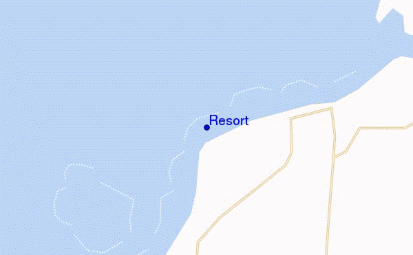 mapa de ubicación de Resort