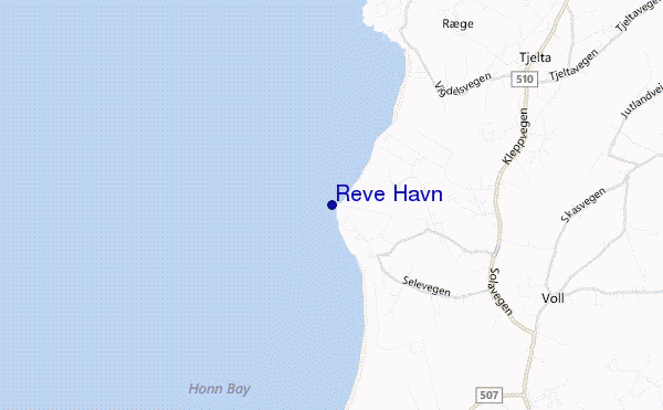 mapa de ubicación de Reve Havn