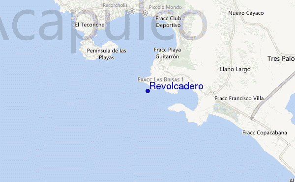 mapa de ubicación de Revolcadero