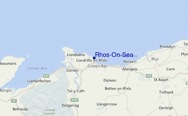 Rhos-On-Sea Location Map