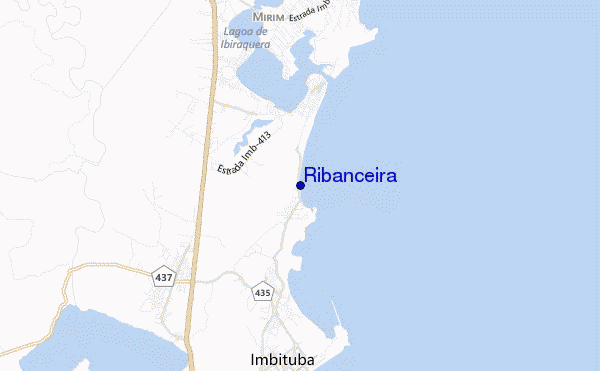 mapa de ubicación de Ribanceira