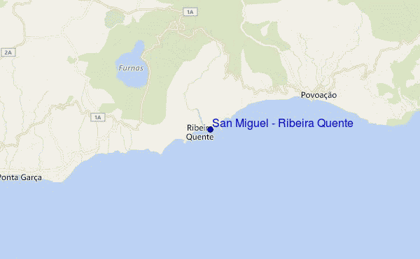 mapa de ubicación de San Miguel - Ribeira Quente