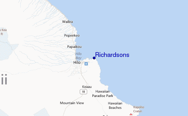 Richardsons Location Map