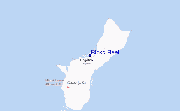 Ricks Reef Location Map