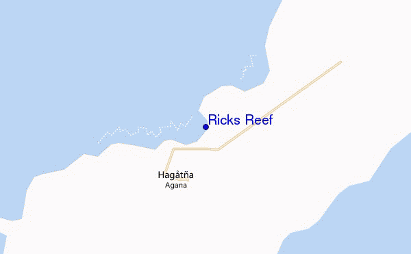 mapa de ubicación de Ricks Reef