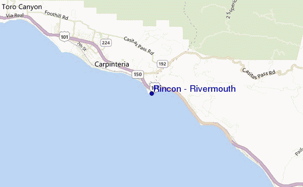 mapa de ubicación de Rincon - Rivermouth