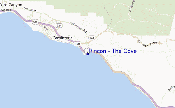 mapa de ubicación de Rincon - The Cove