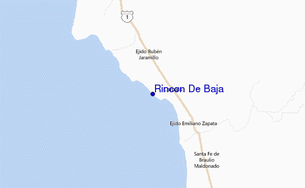 Rincon De Baja Location Map