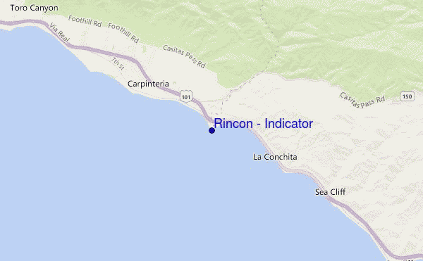mapa de ubicación de Rincon - Indicator