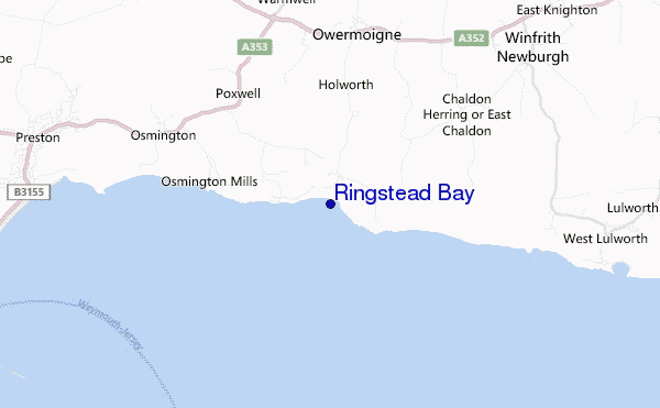 mapa de ubicación de Ringstead Bay