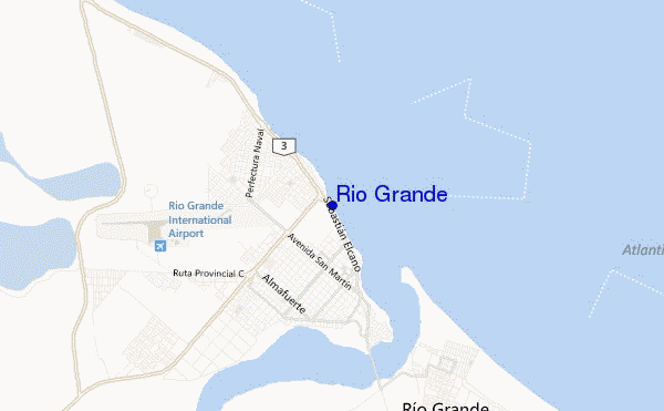 mapa de ubicación de Río Grande