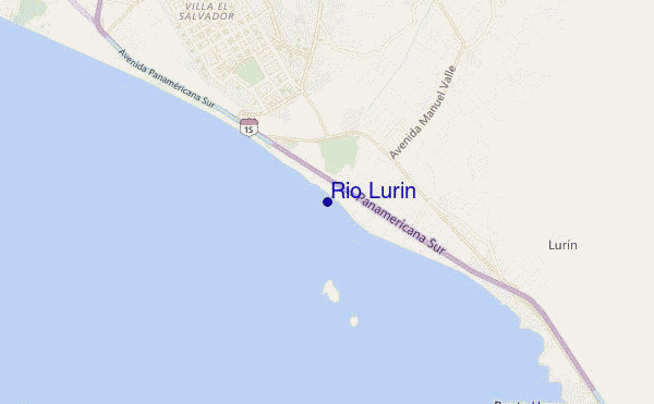 mapa de ubicación de Rio Lurin