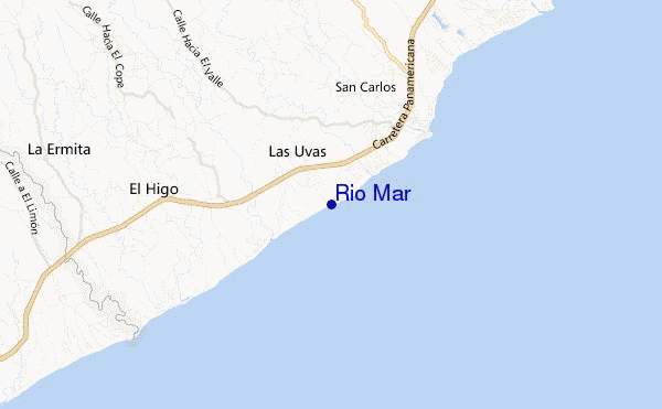 mapa de ubicación de Rio Mar