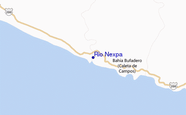 mapa de ubicación de Rio Nexpa
