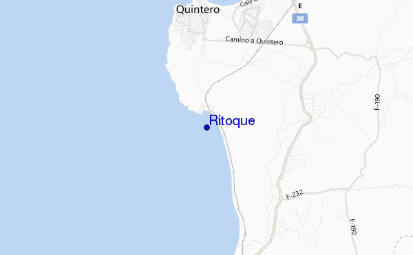 mapa de ubicación de Ritoque