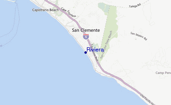 mapa de ubicación de Riviera