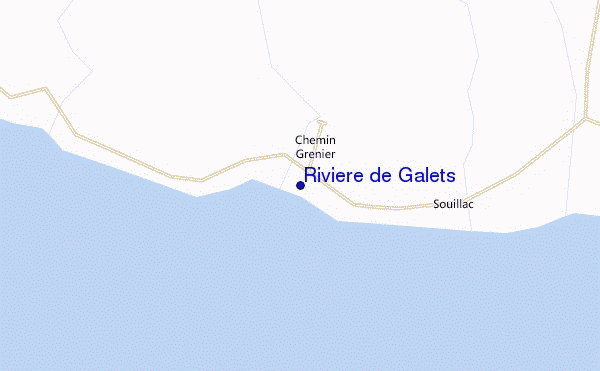 mapa de ubicación de Riviere de Galets