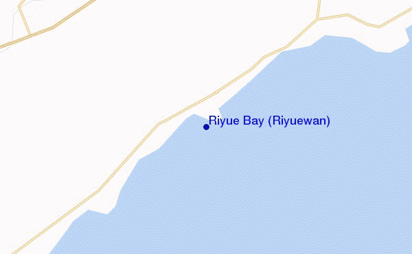 mapa de ubicación de Riyue Bay (Riyuewan)