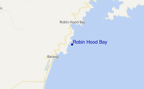 mapa de ubicación de Robin Hood Bay