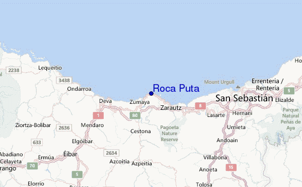 Roca Puta Location Map