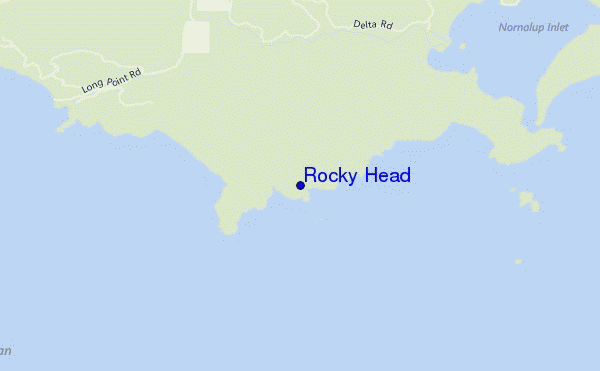 mapa de ubicación de Rocky Head