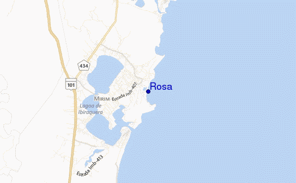 mapa de ubicación de Rosa