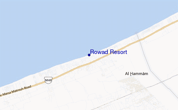 mapa de ubicación de Rowad Resort