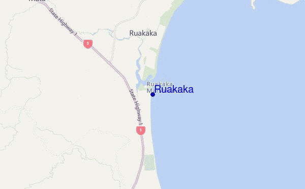 mapa de ubicación de Ruakaka