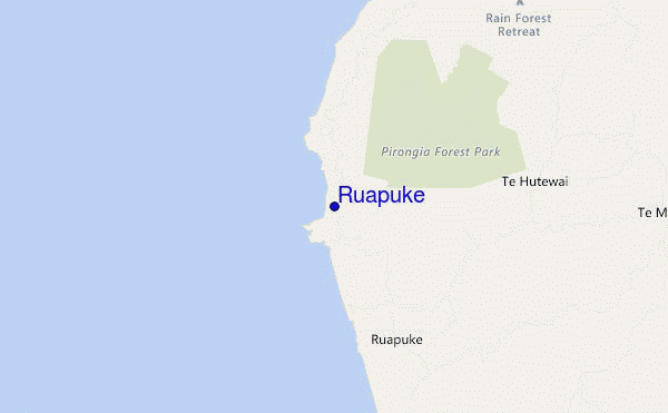 mapa de ubicación de Ruapuke