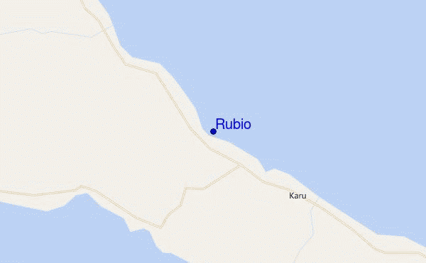 mapa de ubicación de Rubio
