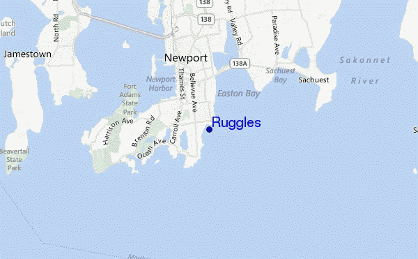 mapa de ubicación de Ruggles