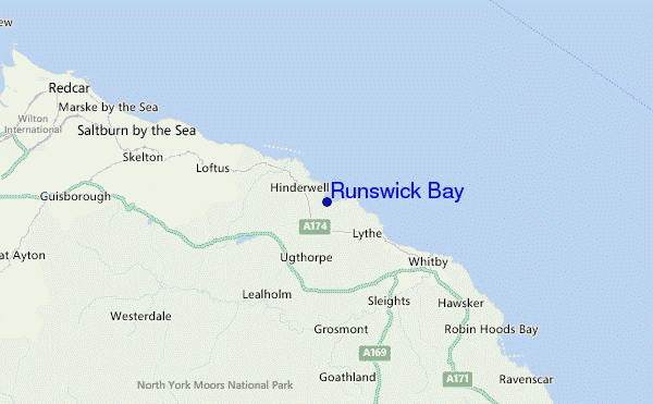 Runswick Bay Location Map