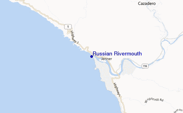 mapa de ubicación de Russian Rivermouth